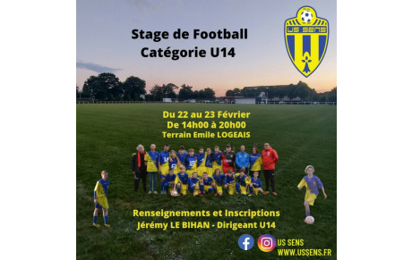 Nos U14 en stage !